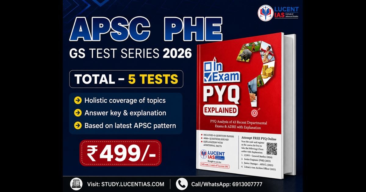 APSC PHE GS 2026 Test Series by InExam Assam